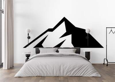 adventure moutain vector logo Wall mural