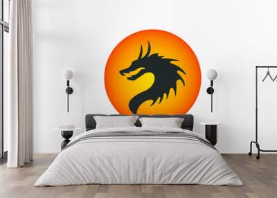 brand circle dragon Wall mural