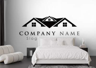 elegant house logo vector Wall mural