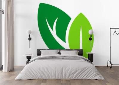 leaf icon logo vector Wall mural