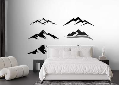 peak logo mountain icon Wall mural