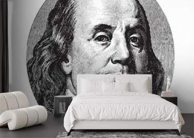 Benjamin Franklin portrait Wall mural