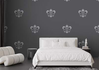 lis de fleur seamless pattern Wall mural