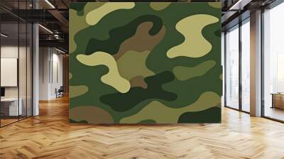 Army and military camouflage texture pattern background. Wall mural