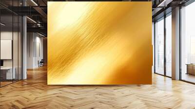 golden shiny surface with a smooth gradient from light to dark, giving a sense of luxury and premium quality. Wall mural