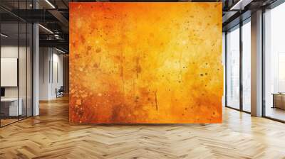 Yellow orange background with texture and distressed vintage grunge and watercolor, generative AI Wall mural