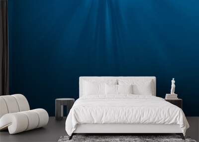 empty underwater for background and design Wall mural