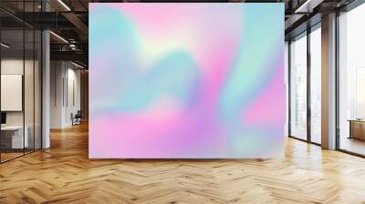 horizontal abstract pastel holographic texture design for pattern and background Wall mural