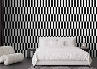 horizontal black and white design  for pattern and background Wall mural