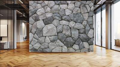 stone wall design for pattern and background,vector illustration Wall mural