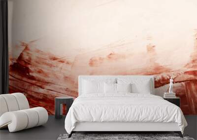 Red painted background Wall mural