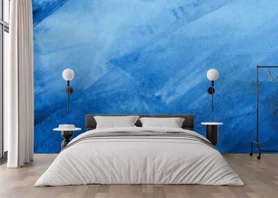 Textured blue painted background Wall mural