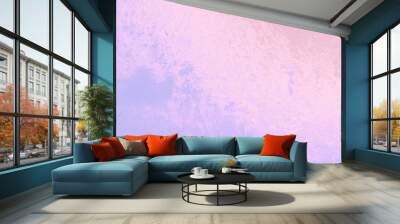 Pink lavender abstract texture. Crystals of ice on the glass. Wall mural