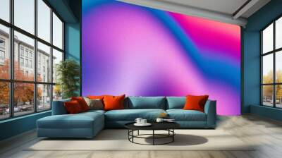 Abstract vibrant color flow abstract grainy background pink blue purple red noise texture summer banner header poster design Wall mural