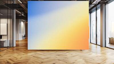 Blue orange white grainy gradient abstract background, noise texture effect, poster header banner design Wall mural