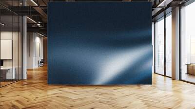 Dark blue grainy background, glowing abstract light noisy texture banner header cover design Wall mural