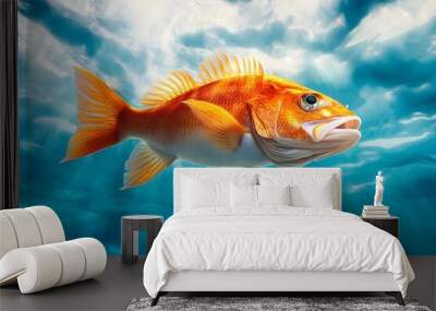 fish in aquarium Wall mural