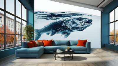 fish in the water Wall mural