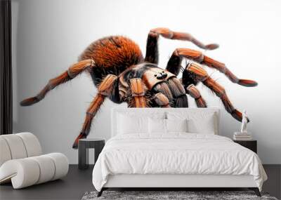 spider on a transparent background Wall mural