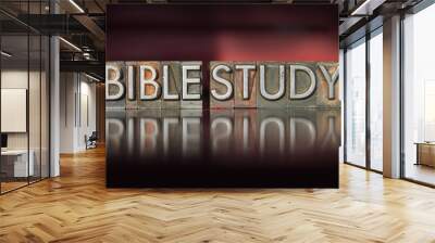 Bible Study Letterpress Wall mural