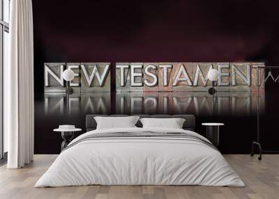 New Testament Letterpress Wall mural