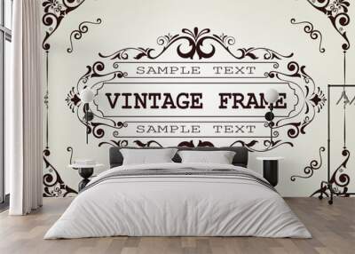 vintage frame Wall mural