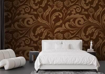 vintage seamless pattern Wall mural