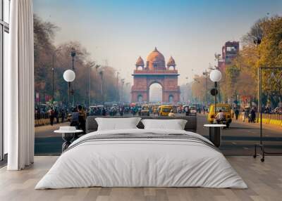 India Gate, a Majestic Archway in New Delhi Wall mural