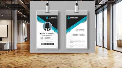 Corporate identity card design template Wall mural