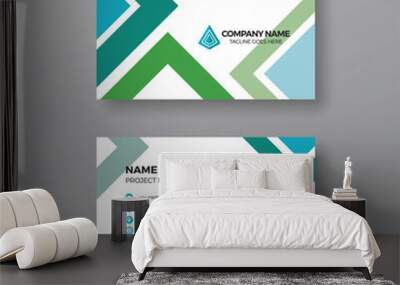 Stylish business card template Wall mural