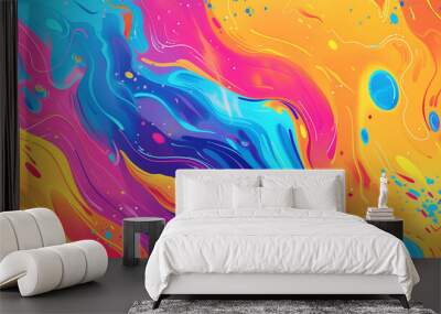 An abstract pattern with a beautiful and colorful background Wall mural