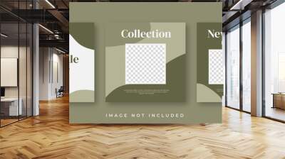 Fashion social media post template Wall mural