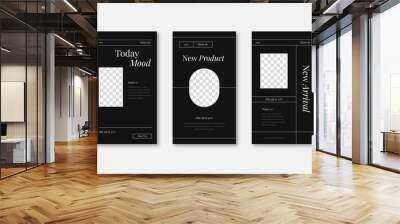 Square social media post story instagram template. Modern Aesthetic post template. Wall mural