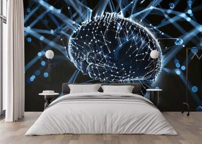 brain of data Wall mural