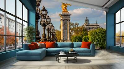 pont alexandre trois Wall mural