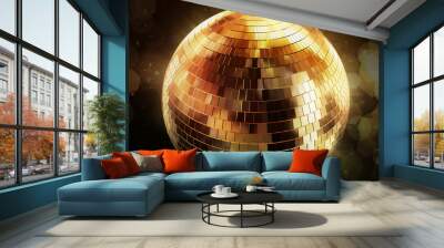 Abstract background with disco ball shiny Wall mural