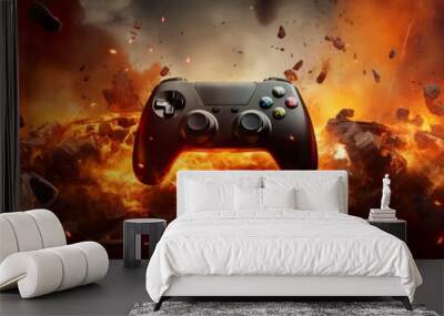 gaming banner design with copy space Wall mural