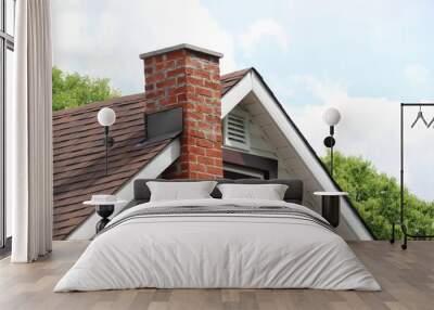 roof and chimney Wall mural