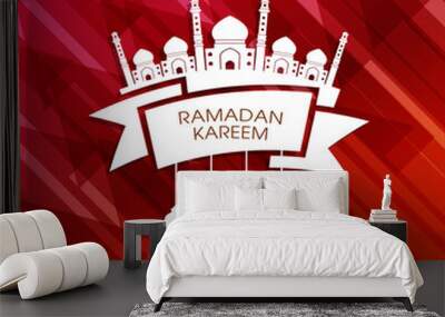 Ramadan greeting card for the Muslim community festival celebration.	
 Wall mural