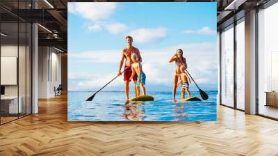 Family Fun, Stand Up Paddling Wall mural