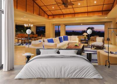 Living Room in Luxury Home Wall mural