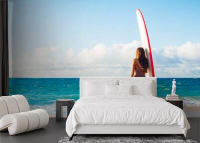 Surfer Girl Wall mural