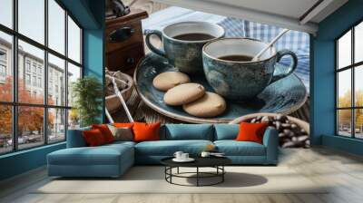 Coffee and cookies Wall mural