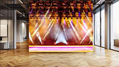 Illuminated concert stage Wall mural