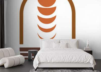 Boho Shape Illustration Wall mural