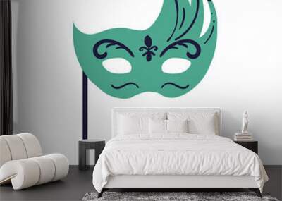 Mask Party or Celebration Element  Illustration Wall mural