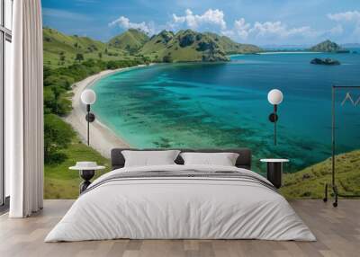 Serene Coastal Paradise Wall mural