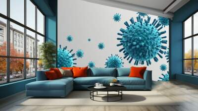 3d rendered illustration of a virus Wall mural