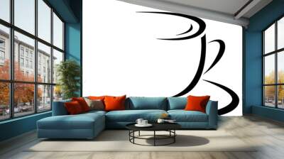 coffee cup Wall mural