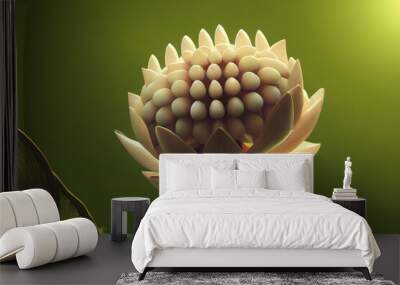 Abstract lotus flower. Lotus seed pod. Wall mural